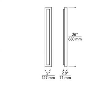 ASPEN 26' OUTDOOR - Metal Outdoor wall Lamp by Visual Comfort Europe - view 3